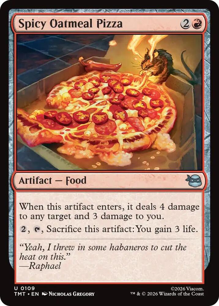 Spicy Oatmeal Pizza - 109 - uncommon