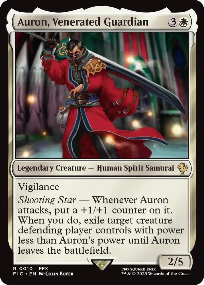 Auron, Venerated Guardian - 10 - rare