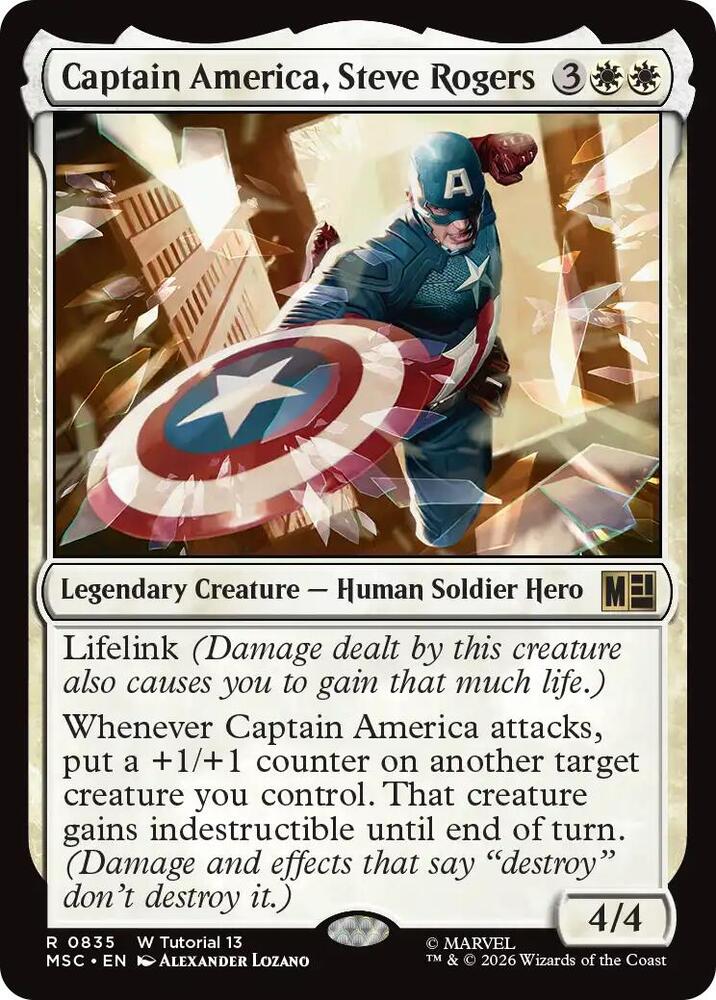 Captain America, Steve Rogers - 835 - rare