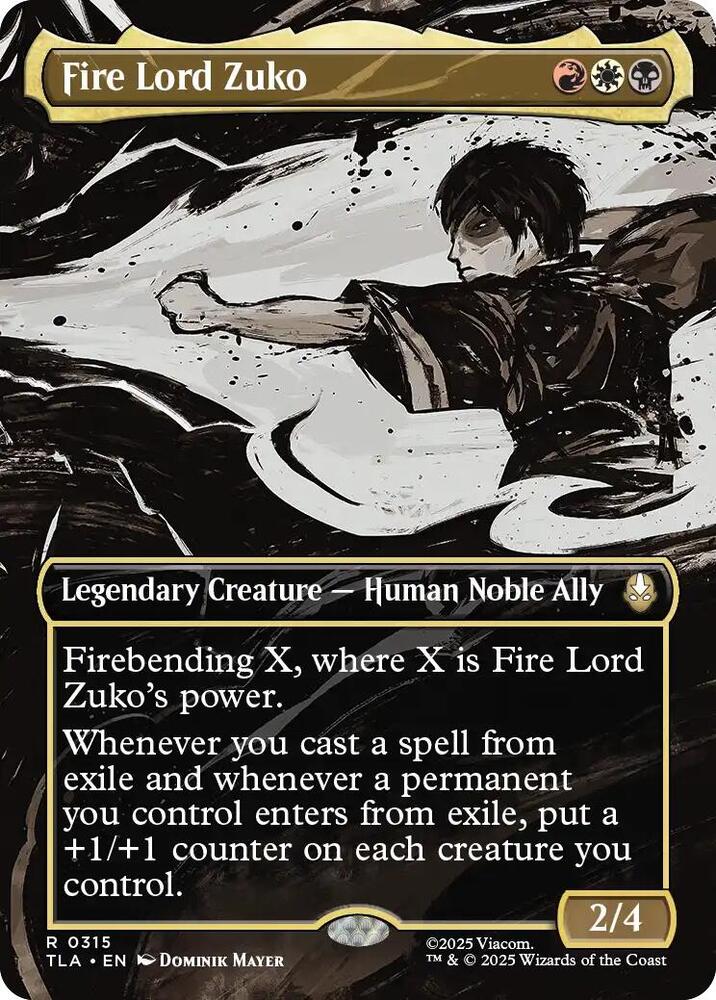 Fire Lord Zuko - 315 - rare