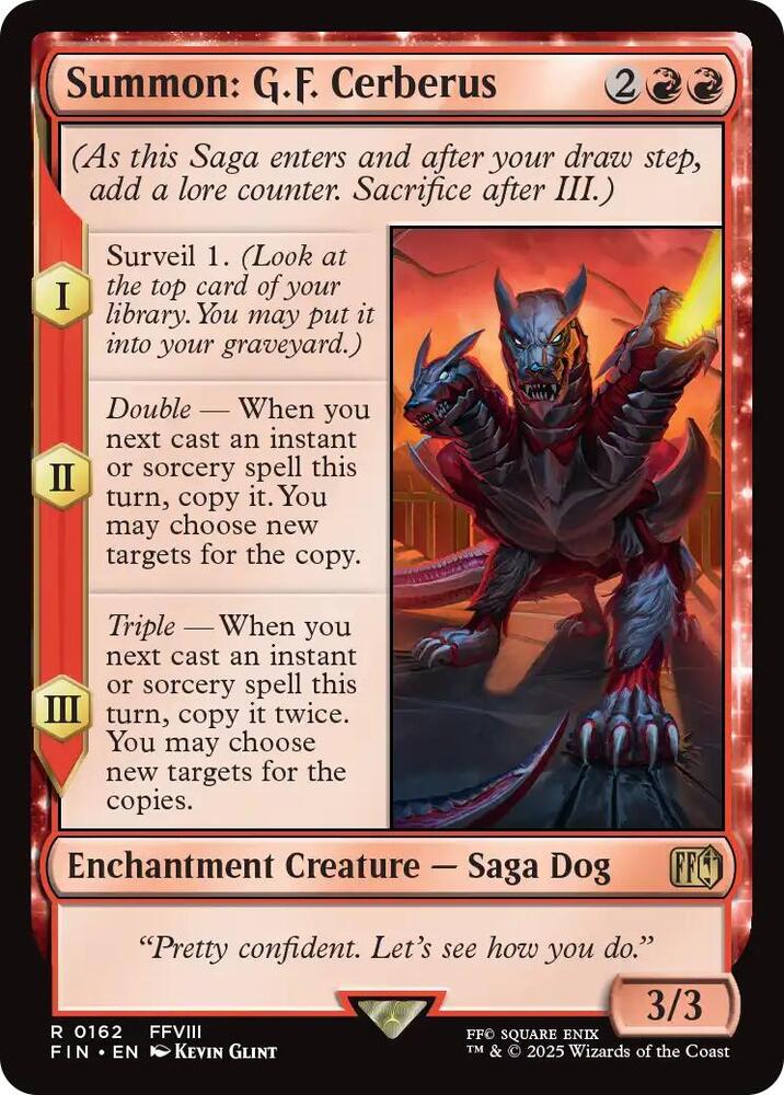 Summon: G.F. Cerberus - 162 - rare