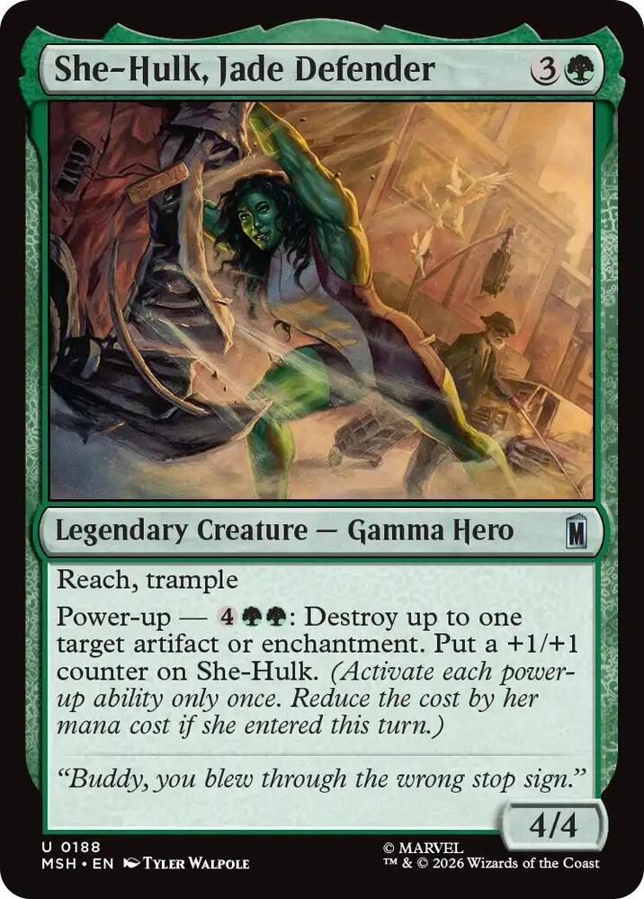 She-Hulk, Jade Defender - 188 - uncommon