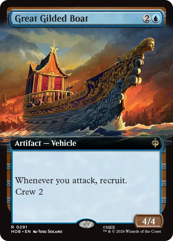 Great Gilded Boat - 291 - rare