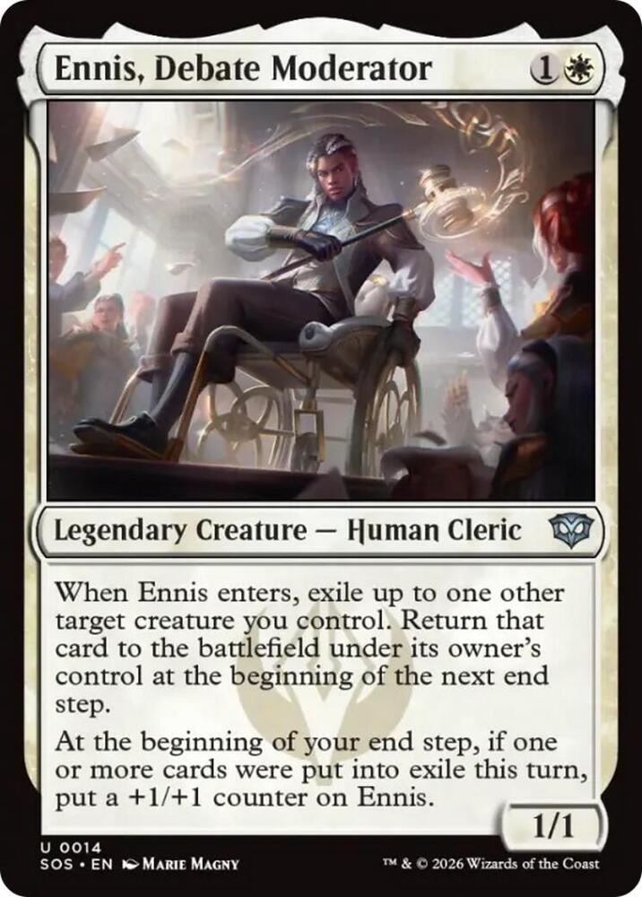 Ennis, Debate Moderator - 14 - uncommon
