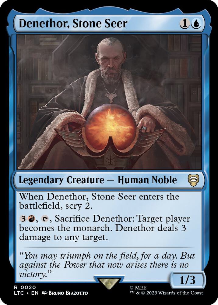 Denethor, Stone Seer - 20 - rare