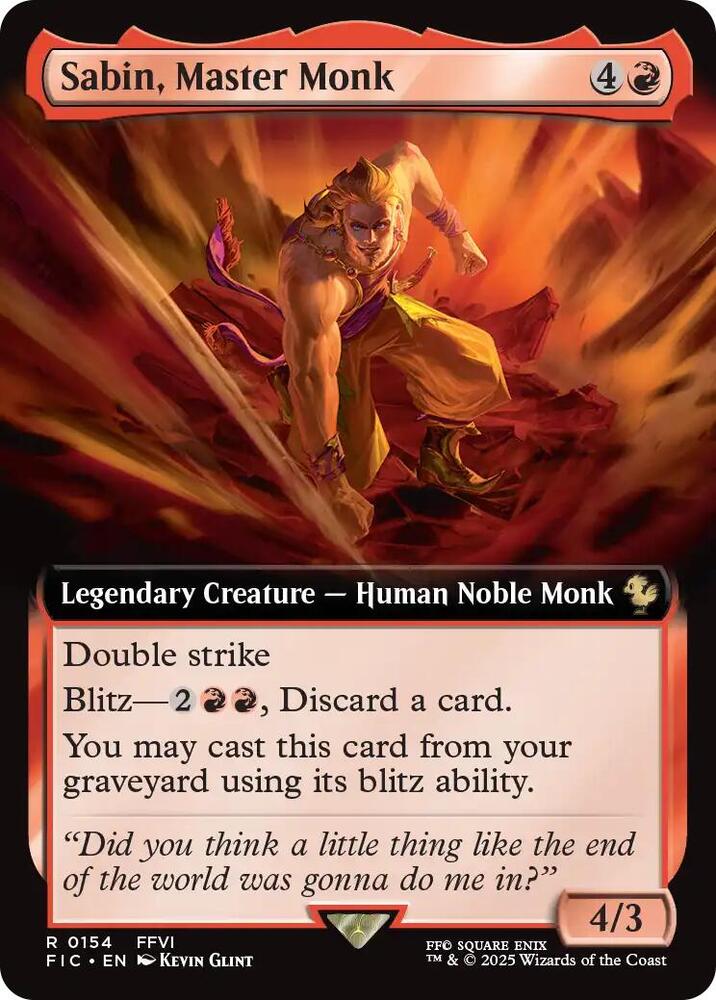 Sabin, Master Monk - 154 - rare