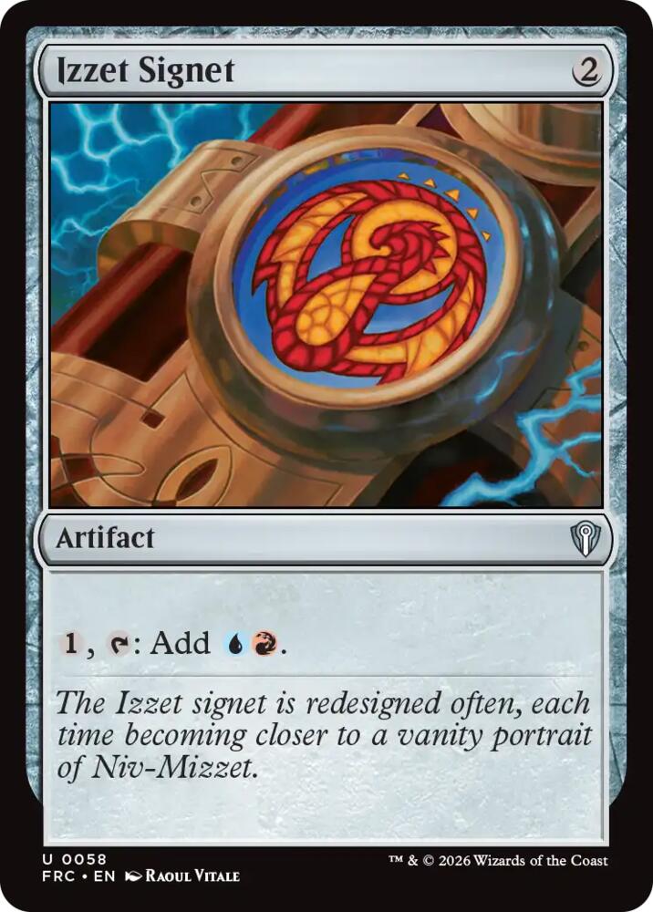 Izzet Signet - 58 - uncommon