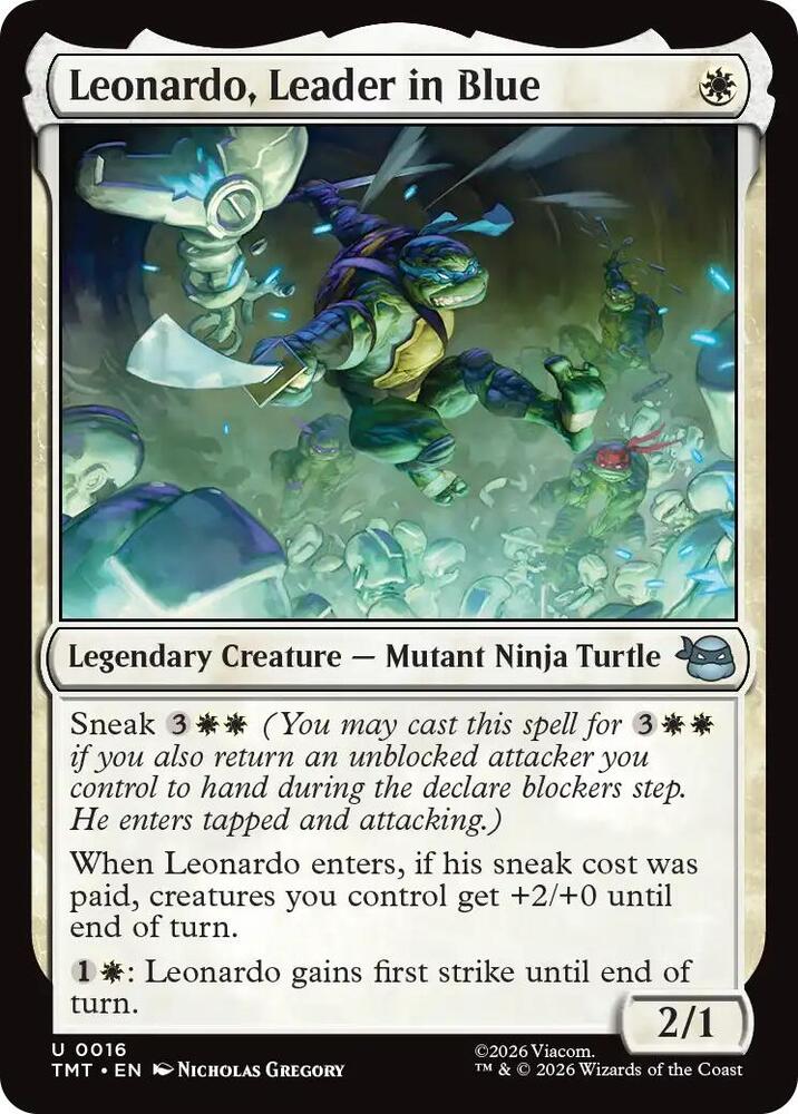 Leonardo, Leader in Blue - 16 - uncommon