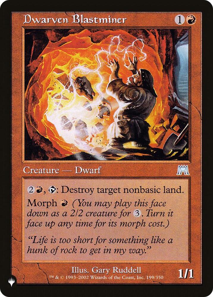 Dwarven Blastminer - ONS-199 - uncommon