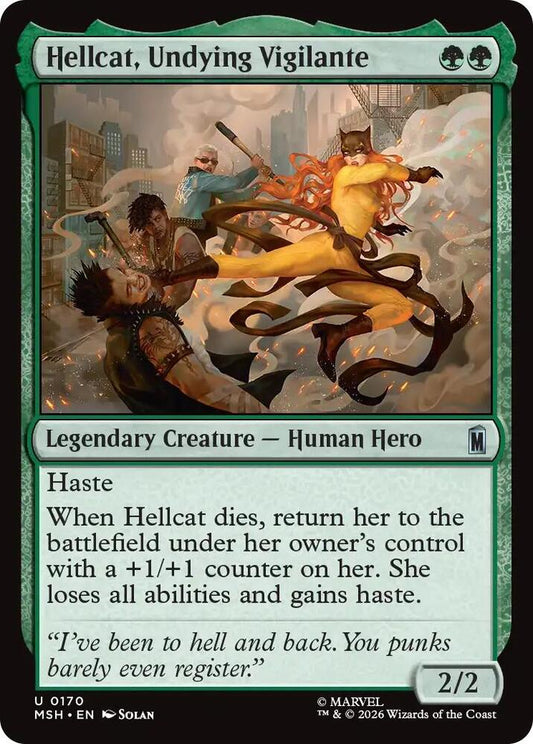 Hellcat, Undying Vigilante - 170 - uncommon