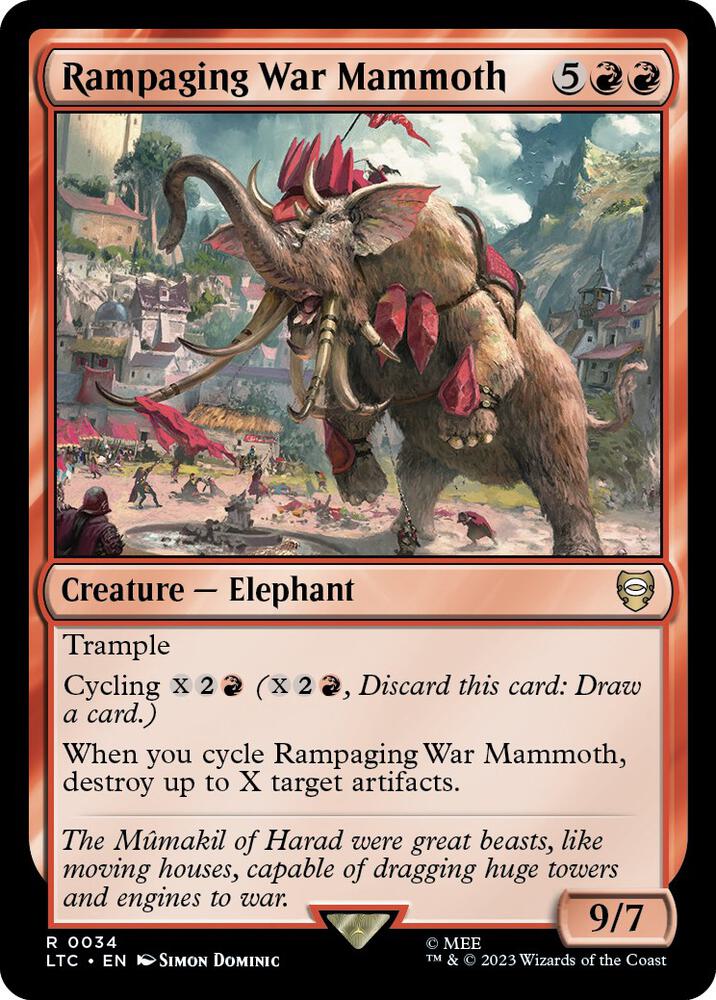 Rampaging War Mammoth - 34 - rare