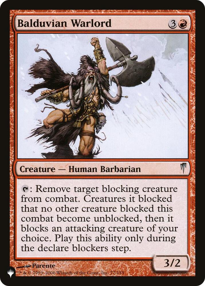 Balduvian Warlord - CSP-77 - uncommon
