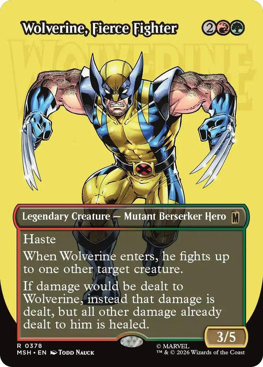 Wolverine, Fierce Fighter - 378 - rare