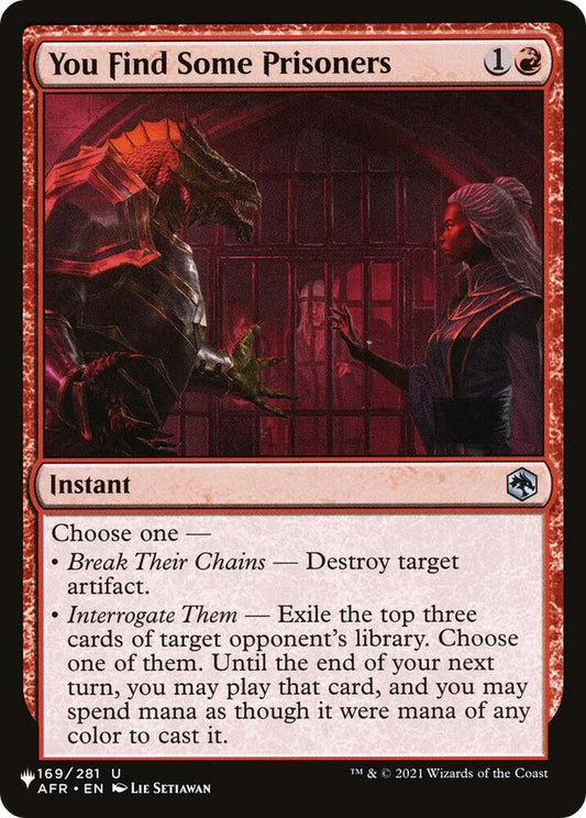 You Find Some Prisoners - AFR-169 - uncommon