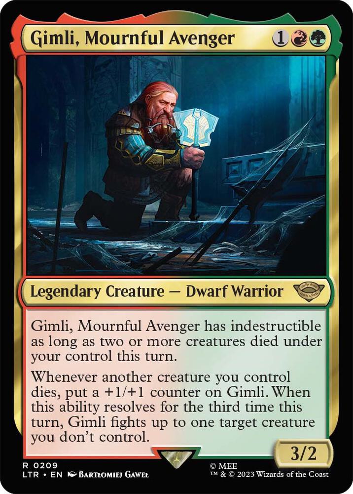 Gimli, Mournful Avenger - 209 - rare