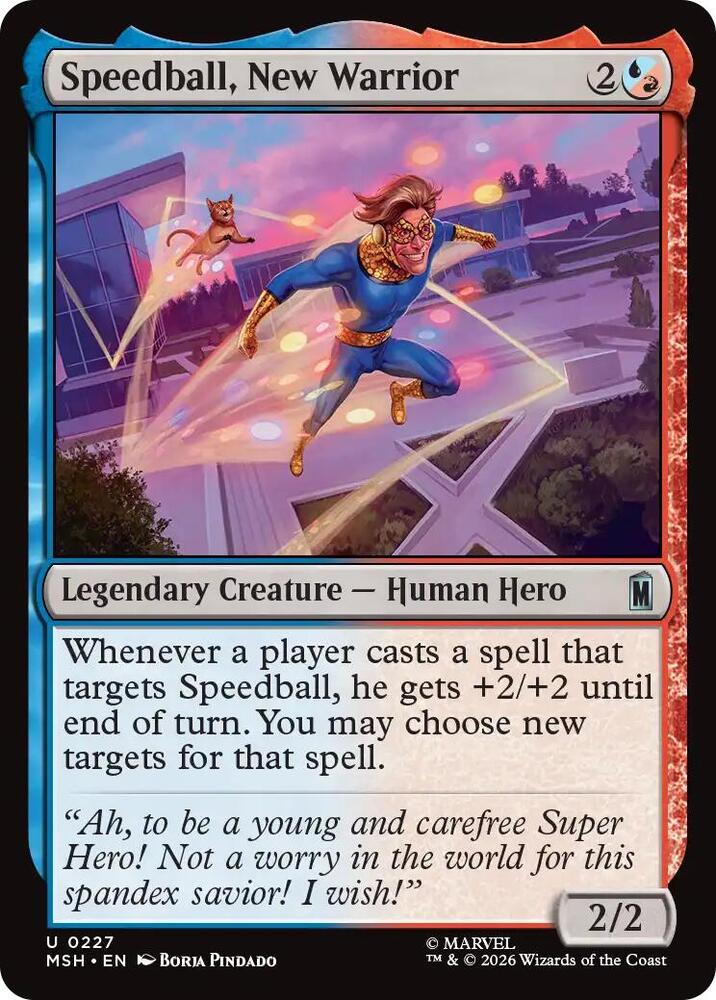 Speedball, New Warrior - 227 - uncommon