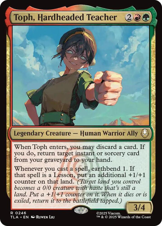 Toph, Hardheaded Teacher - 246 - rare
