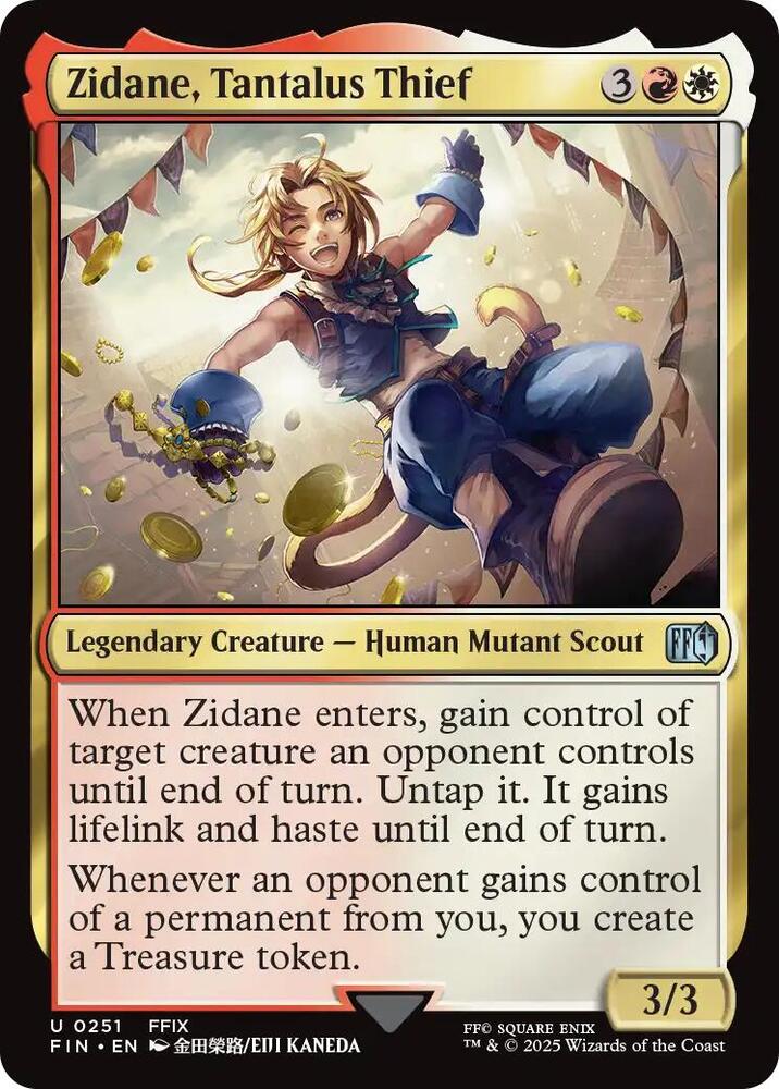 Zidane, Tantalus Thief - 251 - uncommon