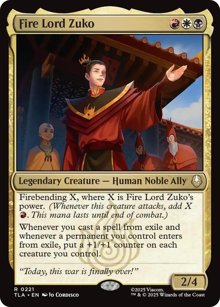 Fire Lord Zuko - 221 - rare