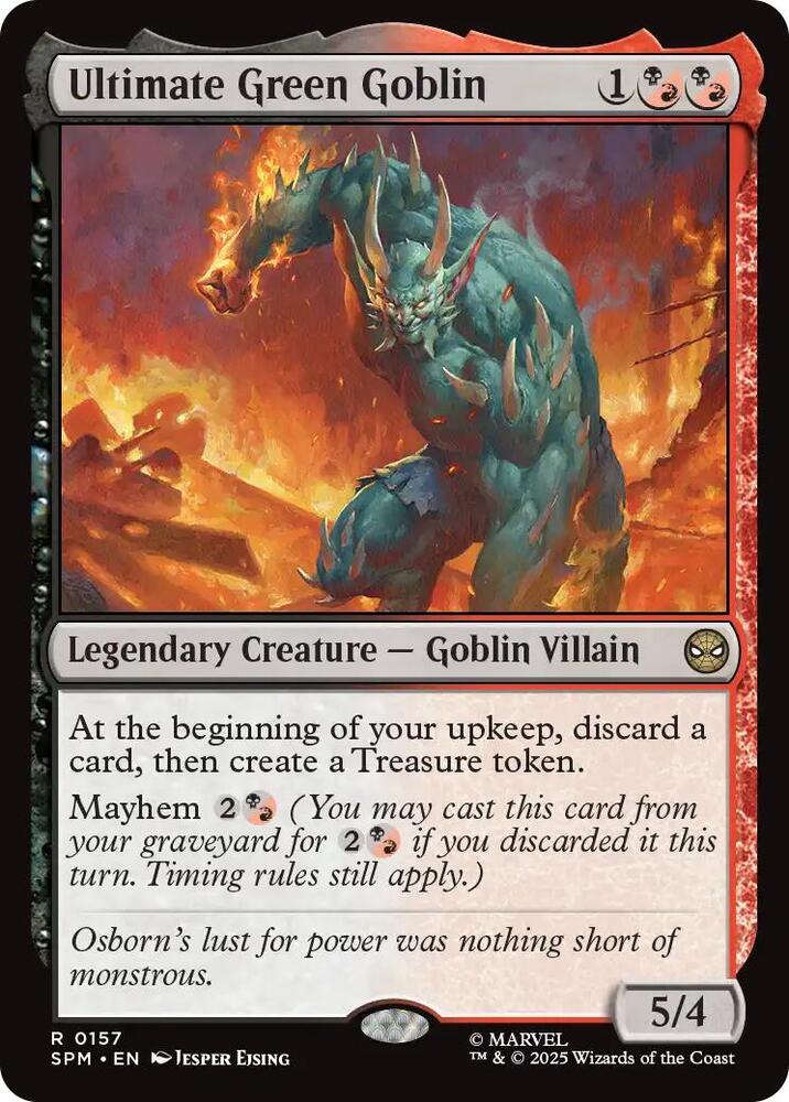 Ultimate Green Goblin - 157 - rare