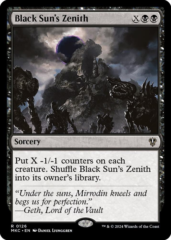 Black Sun's Zenith - 126 - rare