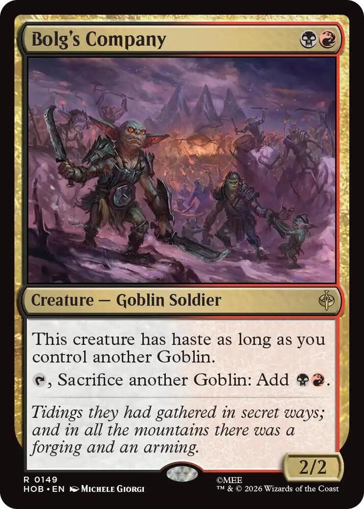 Bolg's Company - 149 - rare