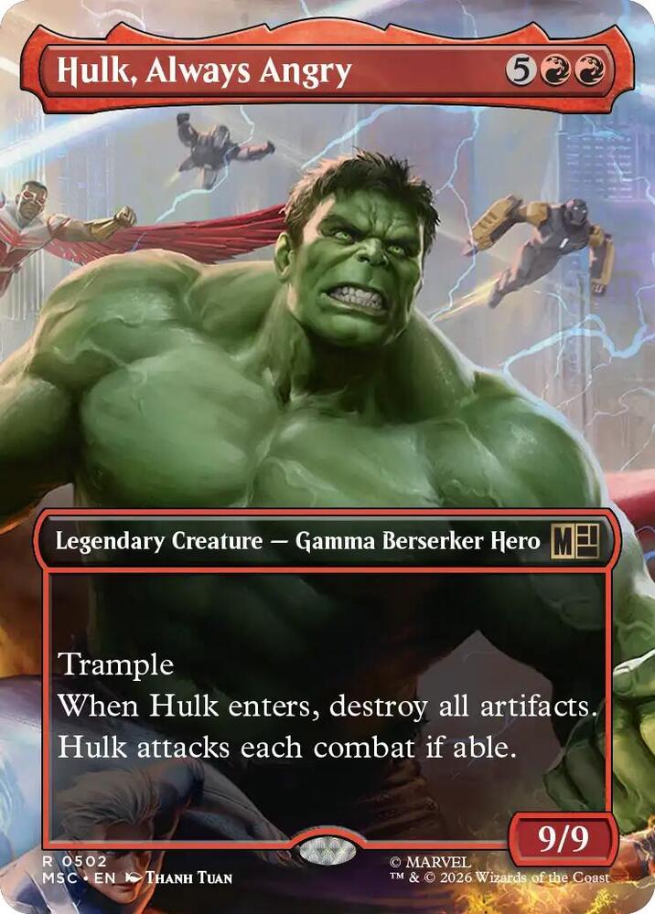 Hulk, Always Angry - 502 - rare