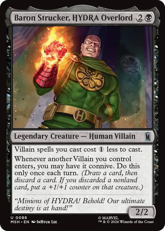 Baron Strucker, HYDRA Overlord - 88 - uncommon