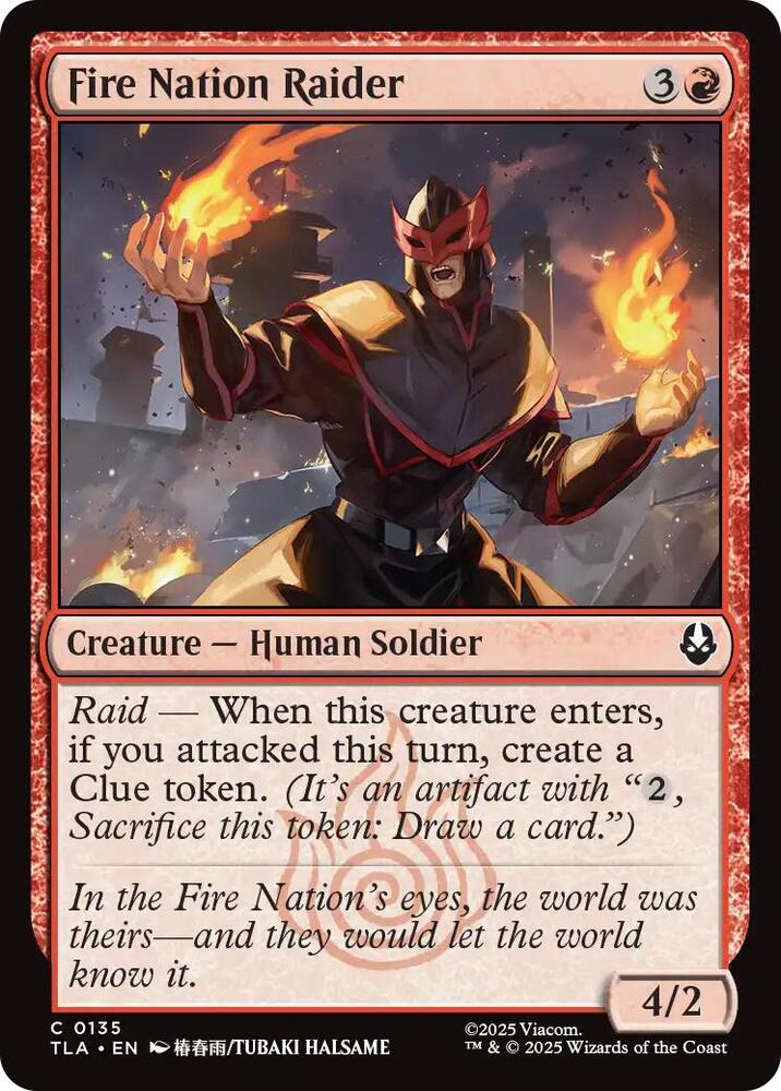 Fire Nation Raider - 135 - common