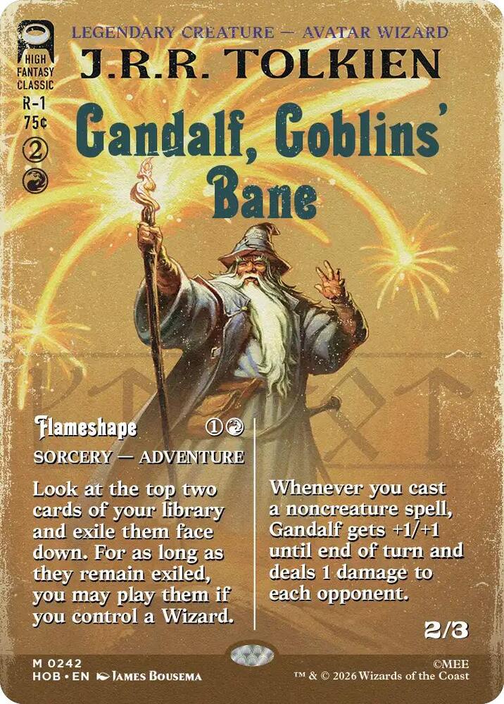 Gandalf, Goblins' Bane // Flameshape - 242 - mythic