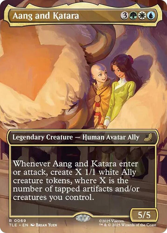 Aang and Katara - 69 - rare