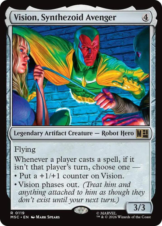 Vision, Synthezoid Avenger - 119 - rare
