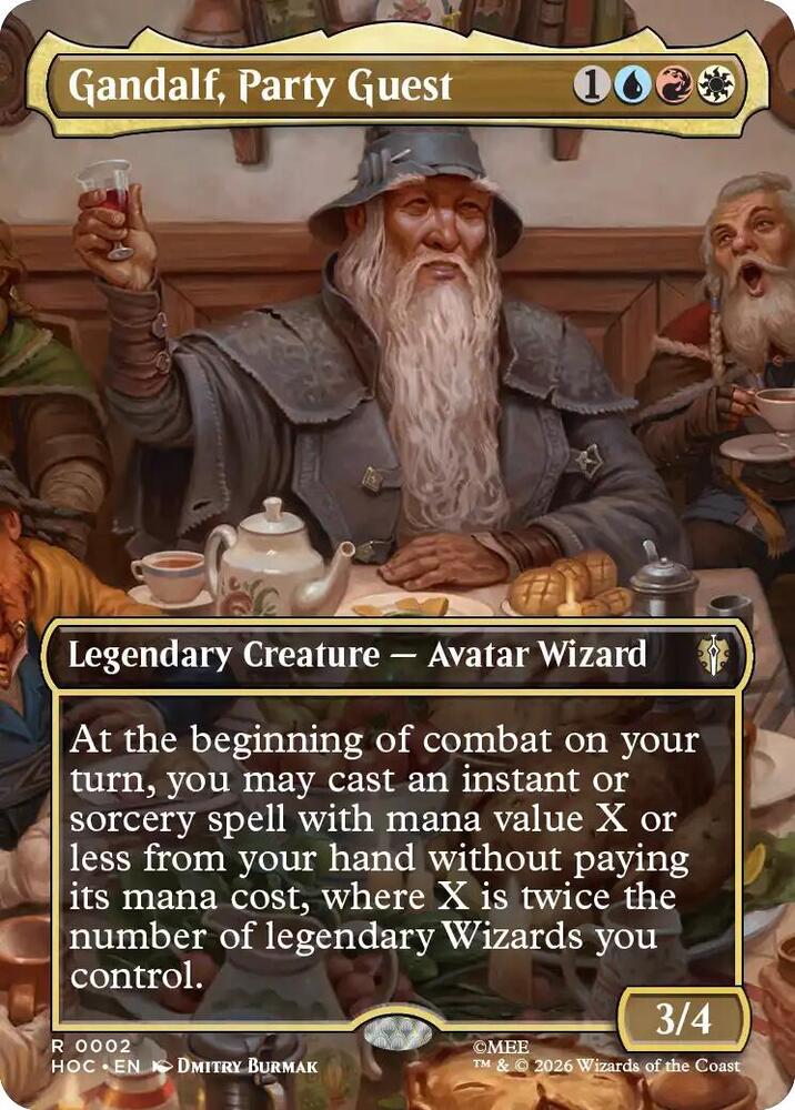 Gandalf, Party Guest - 2 - rare