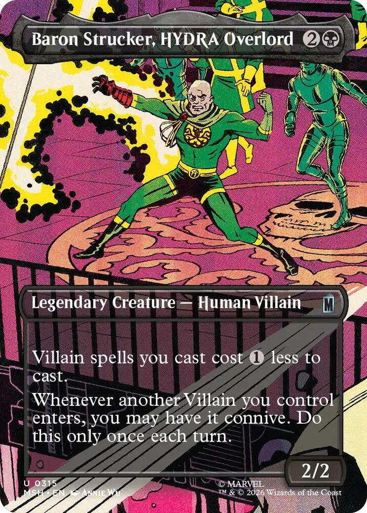 Baron Strucker, HYDRA Overlord - 315 - uncommon