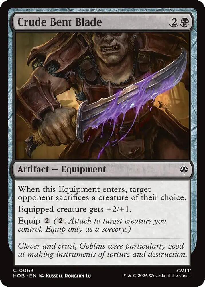 Crude Bent Blade - 63 - common