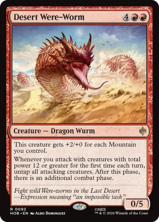 Desert Were-Worm - 92 - rare