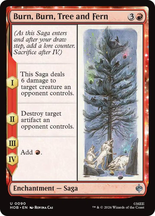 Burn, Burn, Tree and Fern - 90 - uncommon
