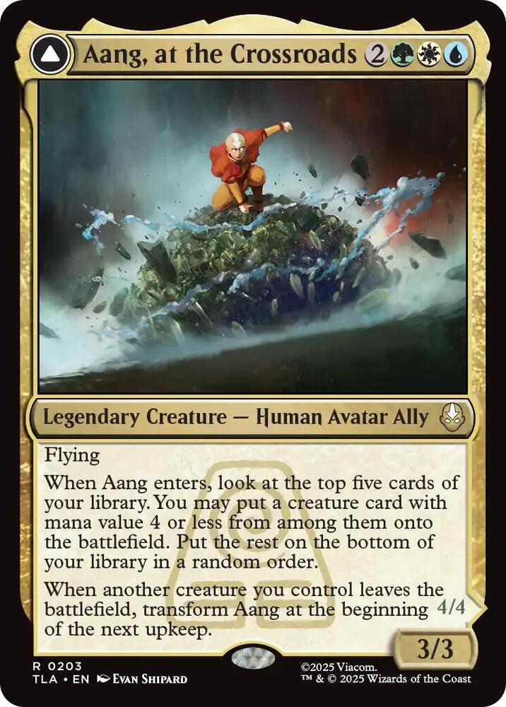 Aang, at the Crossroads // Aang, Destined Savior - 203 - rare