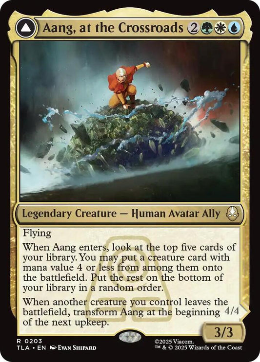 Aang, at the Crossroads // Aang, Destined Savior - 203 - rare