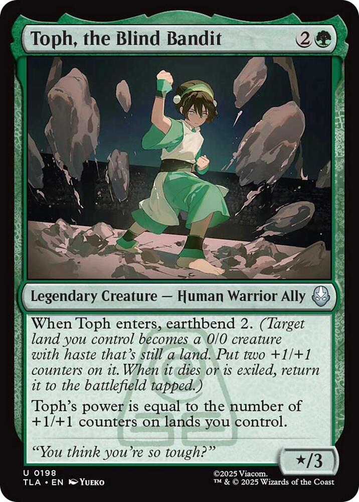 Toph, the Blind Bandit - 198 - uncommon
