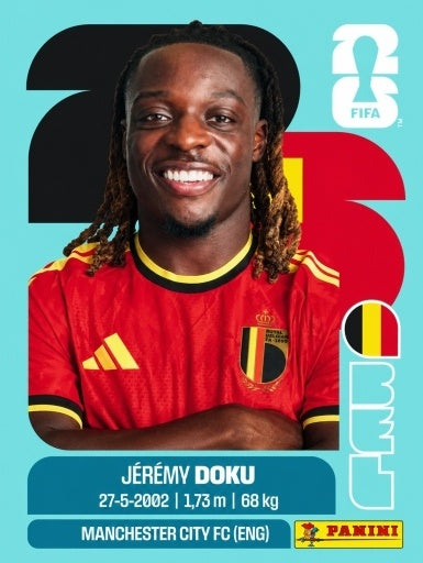 Jérémy Doku - Bélgica - BEL16