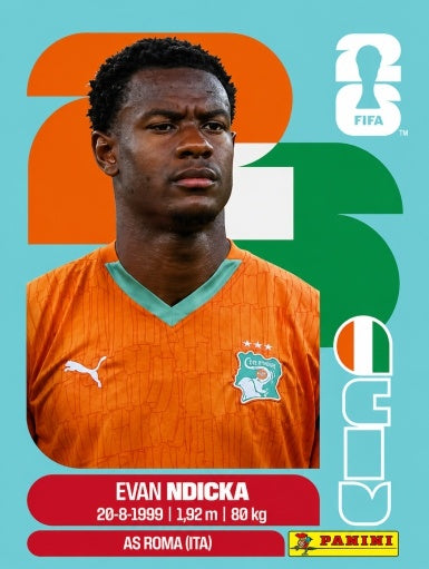 Evan Ndicka - Costa de Marfil - CIV6
