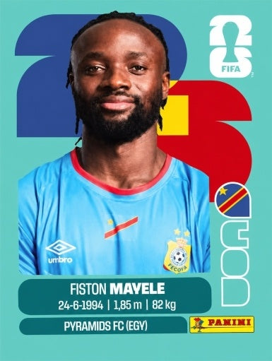 Fiston Mayele - República Democrática del Congo - COD18