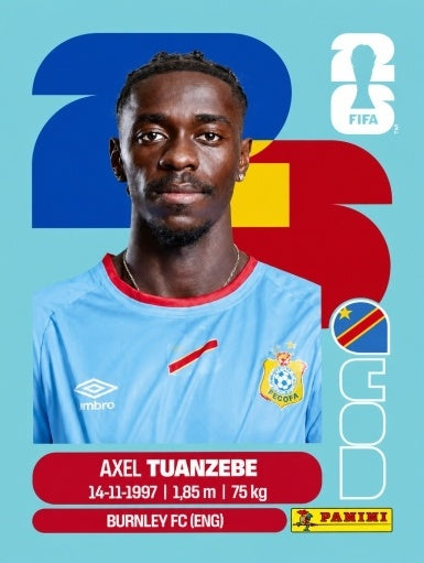 Axel Tuanzebe - República Democrática del Congo - COD4