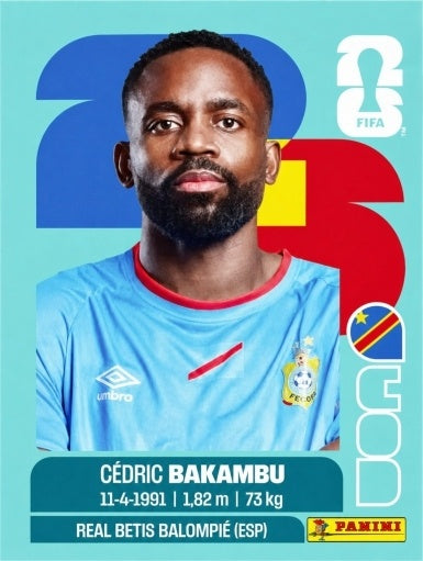 Cédric Bakambu - República Democrática del Congo - COD19