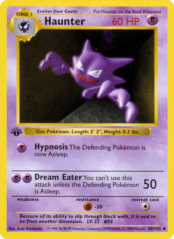 Haunter - 029/102 - 1st Edition Uncommon