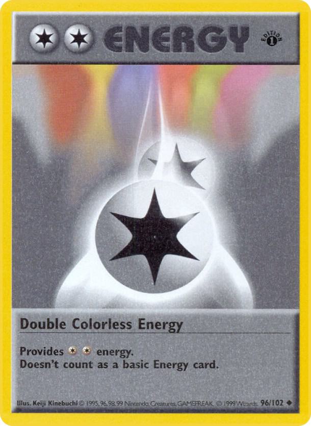 Double Colorless Energy - 096/102 - 1st Edition Uncommon