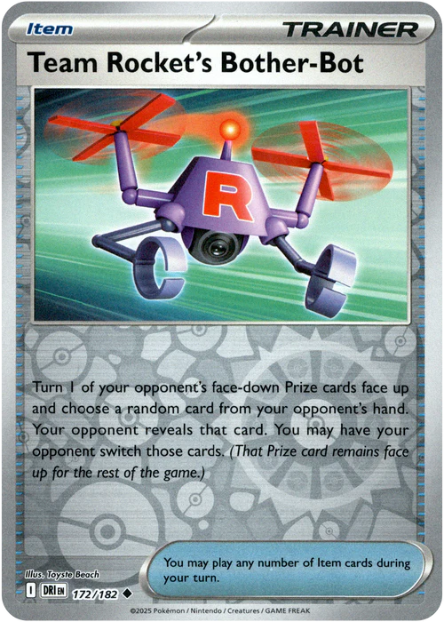 Team Rocket's Bother-Bot - 172/182 - Uncommon Reverse Holo (Español LA)