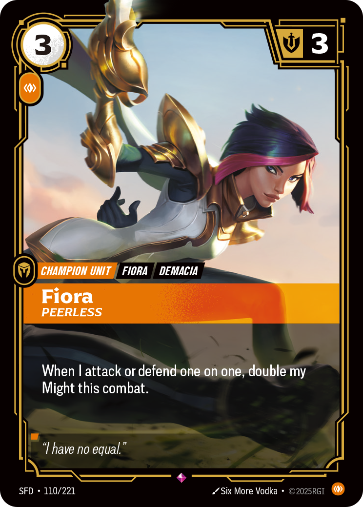 Fiora - Peerless - 110/221 - Rare
