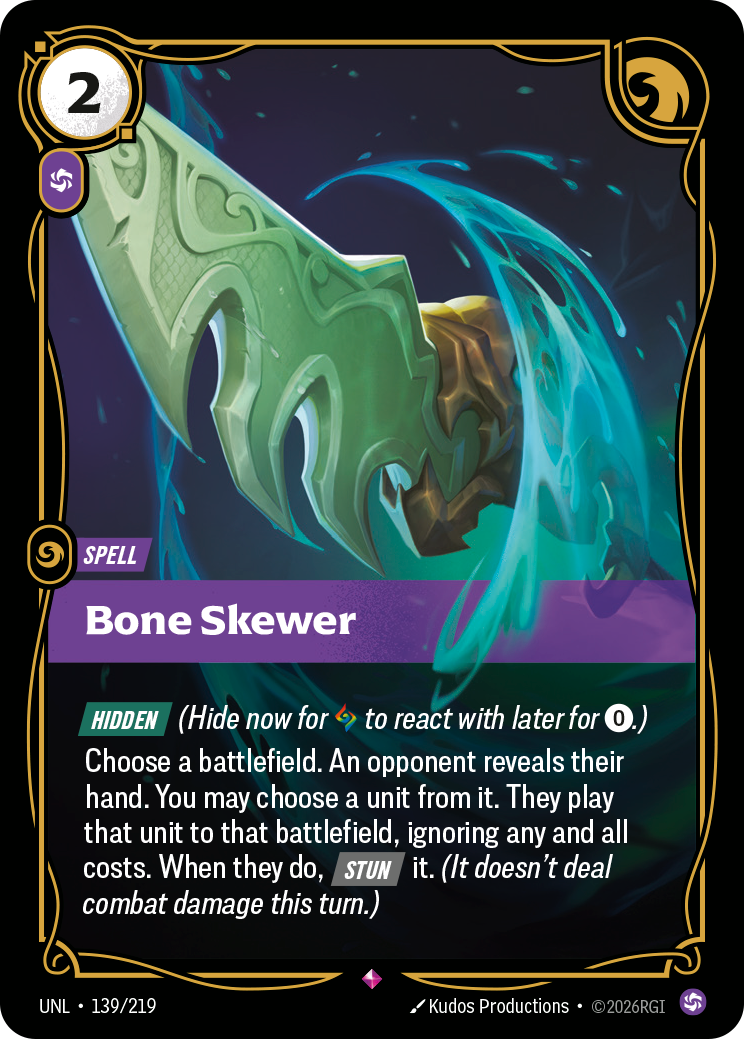 Bone Skewer - 139/219 - Rare